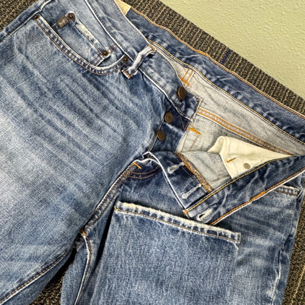 Abercrombie & Fitch Jeans Mens 36x32 Blue Excellent Classic Taper Button Fly